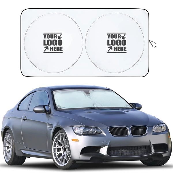 Automotive Windshield Sunshades With Storage Pouch