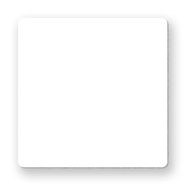 3 1/2" Square Full Color Chipboard Button