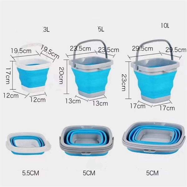 10L Foldable Silicone Bucket