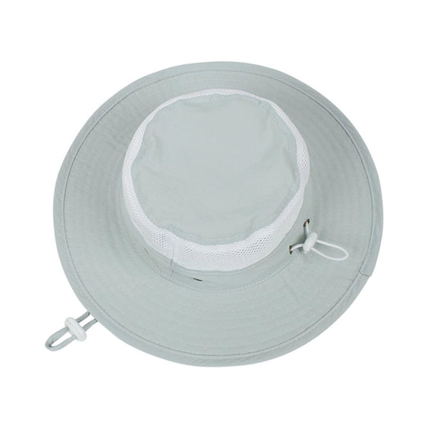 Outdoor Wide Brim Kid Sun Bucket Safari Mesh Hat