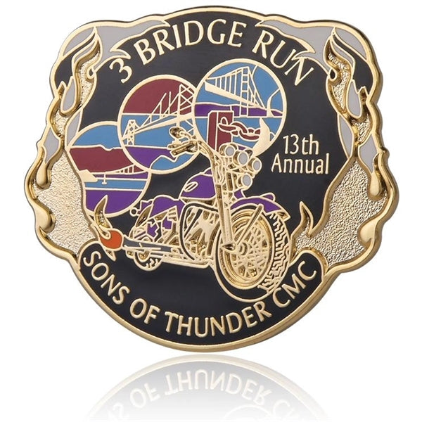 1" Hard Enamel Lapel Pins - Popular