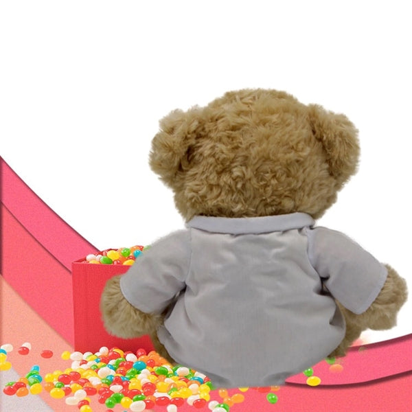 Cute Plush Teddy Bear Toy With A Stethoscope On The Neck