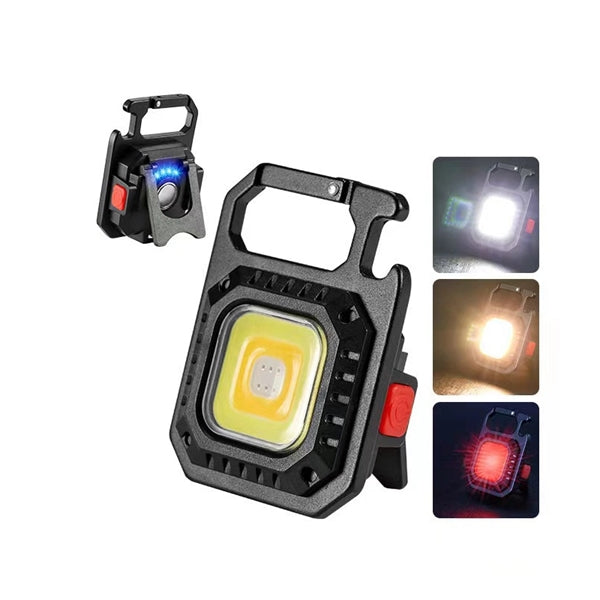 Cob Pocket Light Multifunctional Keychain With Bottle Opener