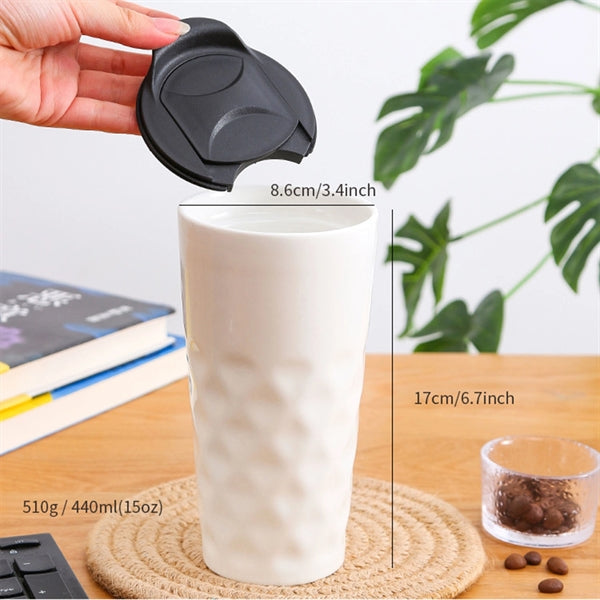 Ceramic Travel Mug With Lid