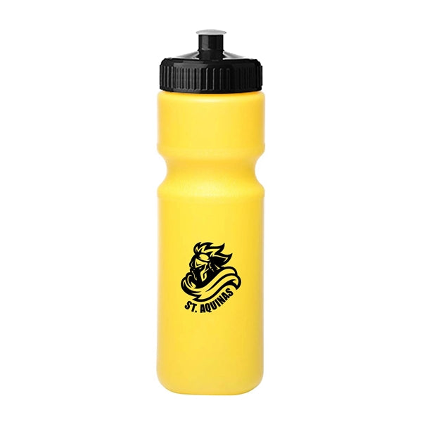 28 oz. Push-Cap Plastic Water Bottle (1 Color Imprint)
