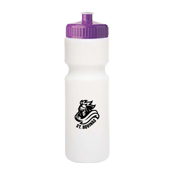 28 oz. Push-Cap Plastic Water Bottle (1 Color Imprint)