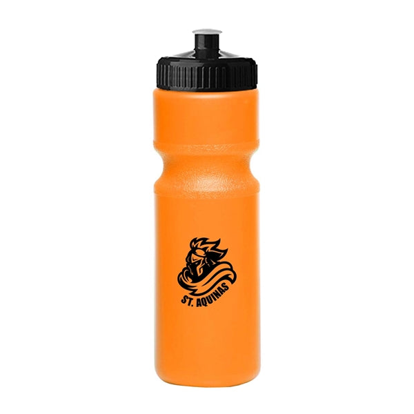 28 oz. Push-Cap Plastic Water Bottle (1 Color Imprint)
