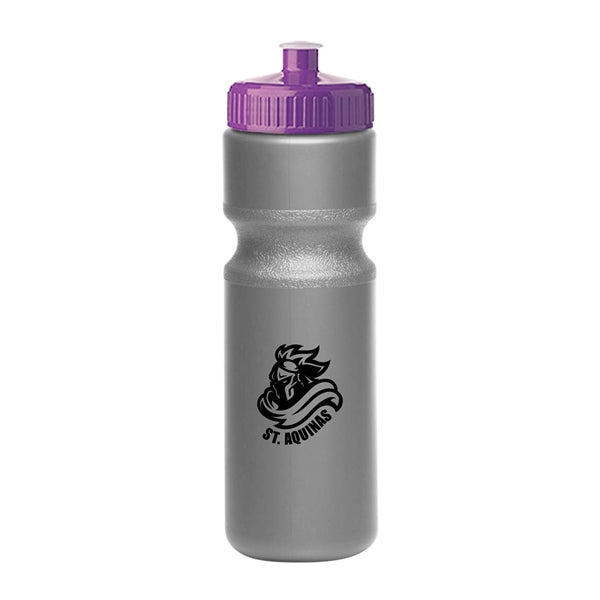 28 oz. Push-Cap Plastic Water Bottle (1 Color Imprint)