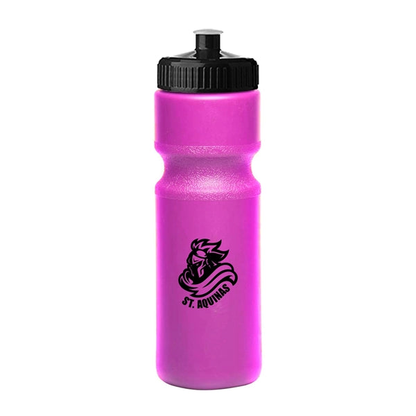 28 oz. Push-Cap Plastic Water Bottle (1 Color Imprint)