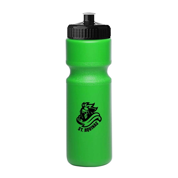 28 oz. Push-Cap Plastic Water Bottle (1 Color Imprint)