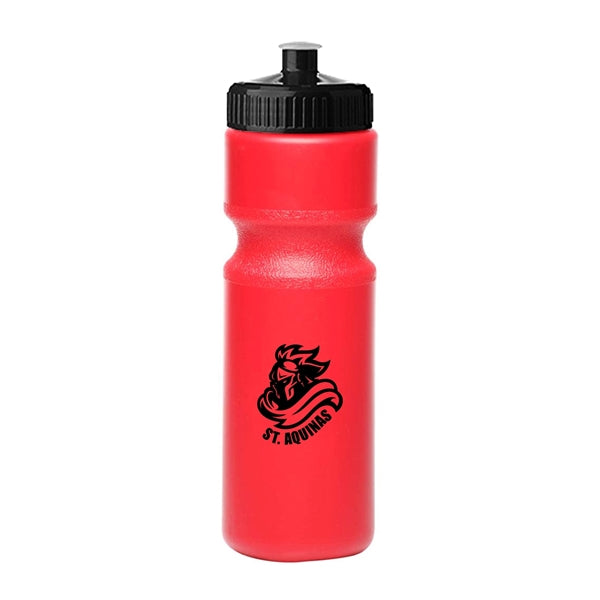 28 oz. Push-Cap Plastic Water Bottle (1 Color Imprint)