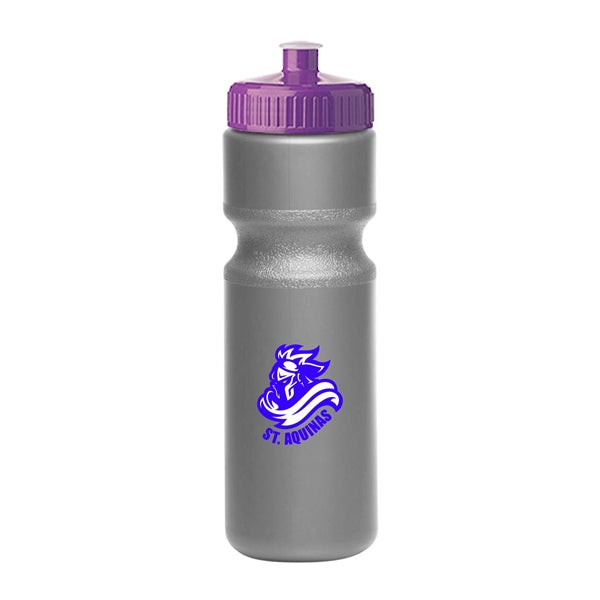 28 oz. Push-Cap Plastic Water Bottle (2 Color Imprint)