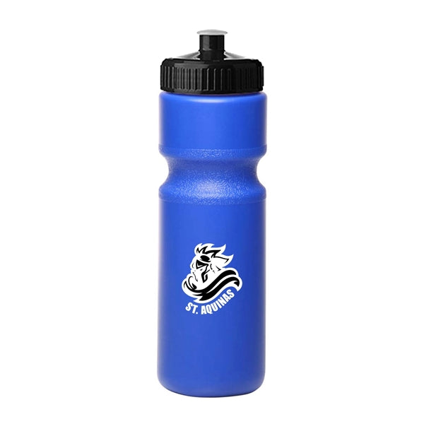 28 oz. Push-Cap Plastic Water Bottle (2 Color Imprint)