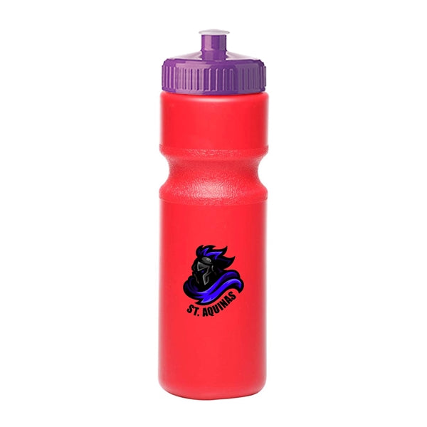 28 oz. Push-Cap Plastic Water Bottle (Full Color Imprint)