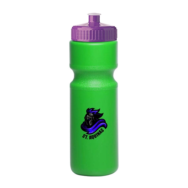 28 oz. Push-Cap Plastic Water Bottle (Full Color Imprint)