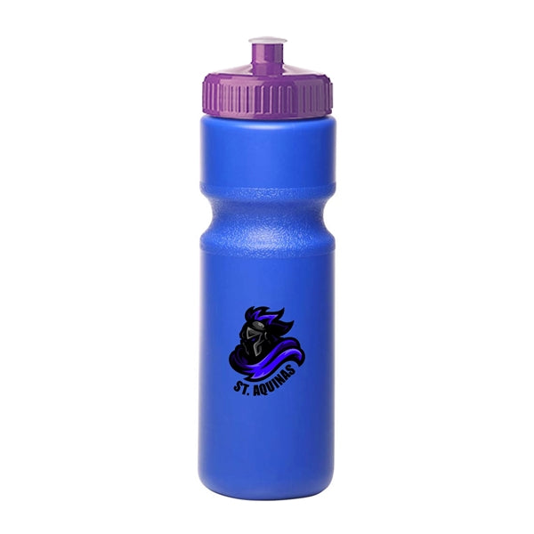 28 oz. Push-Cap Plastic Water Bottle (Full Color Imprint)