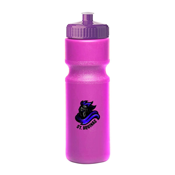 28 oz. Push-Cap Plastic Water Bottle (Full Color Imprint)