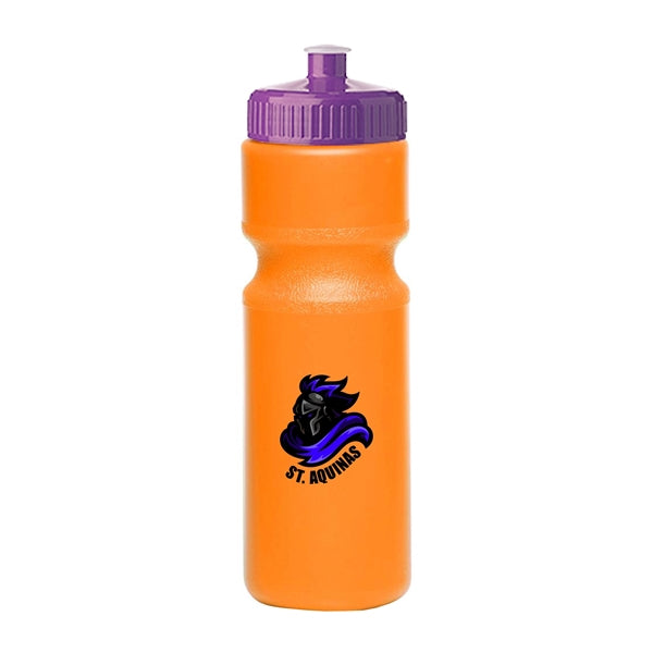 28 oz. Push-Cap Plastic Water Bottle (Full Color Imprint)