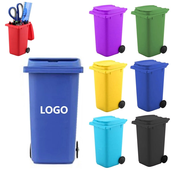 5.7'' Mini Trash Bin Desktop Pen Holder