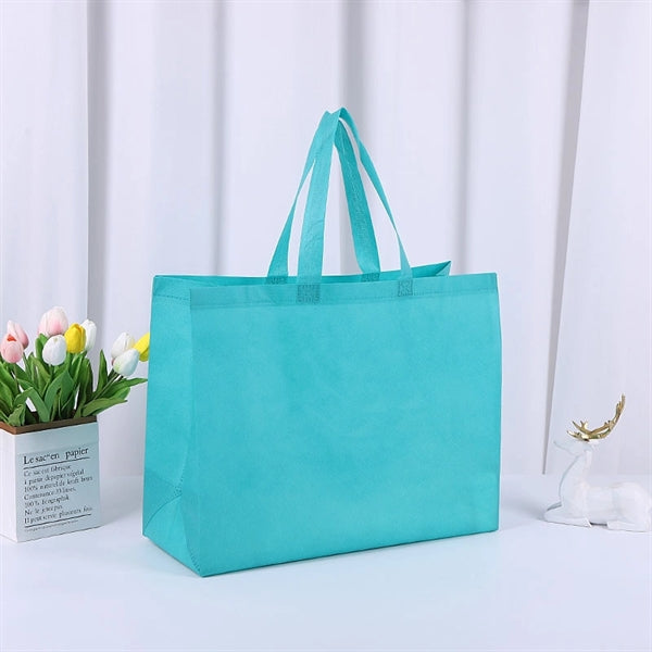 Nonwoven Big Shopping Tote Bag 19 1/2 x 15 1/2 x 7 1/2"