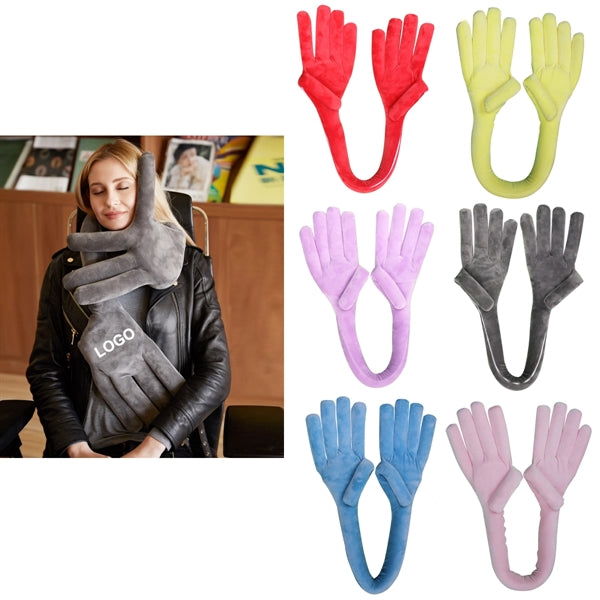 Flexible Outdoor Portable Travel Hand Shape Neck Pillow