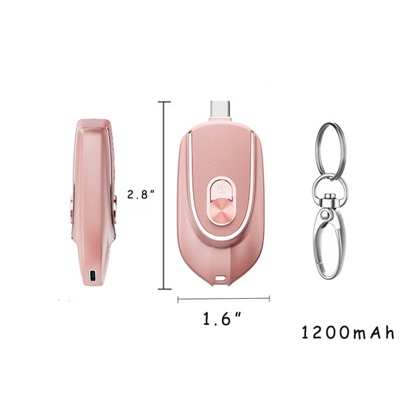 Convenient Mini Emergency Charging Power Bank Keychain