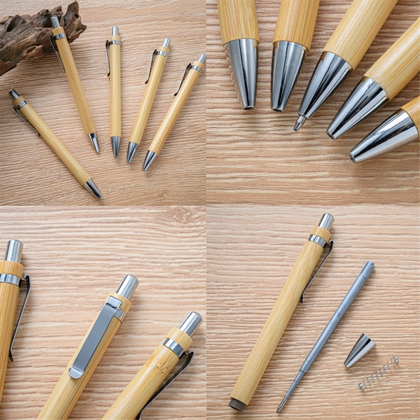 Retractable Bamboo Pen