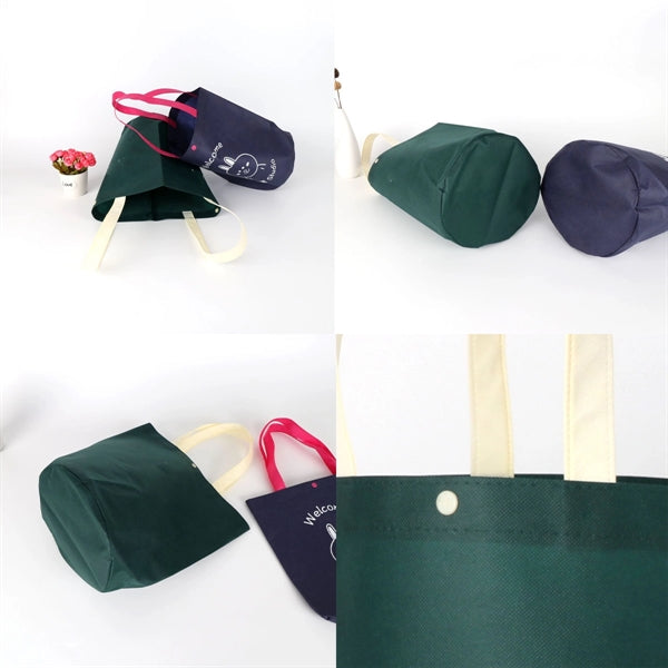 Reuseable Bucket Non Woven Tote Bag With Handle