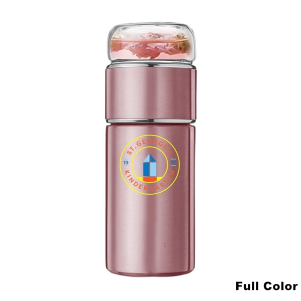 10 oz Tea Water Separation Filter Stainless Steel Bottle