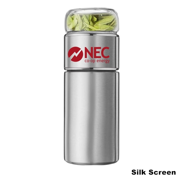 10 oz Tea Water Separation Filter Stainless Steel Bottle