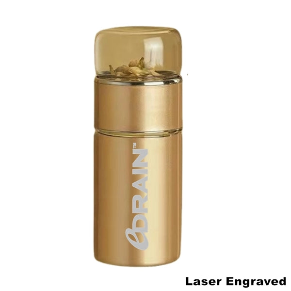 10 oz Tea Water Separation Filter Stainless Steel Bottle