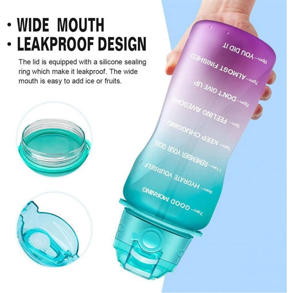 Half Gallon Motivational Water Bottle