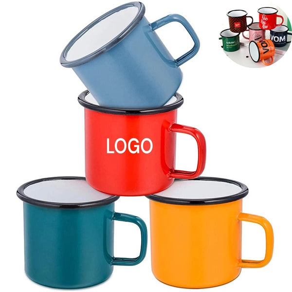 12 Oz Metal Enamel Camping Mug