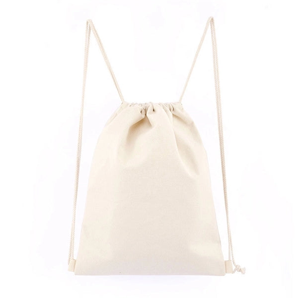 12oz Canvas Cotton Drawstring Backpack