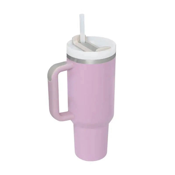 40 oz Tumbler with Handle and Straws