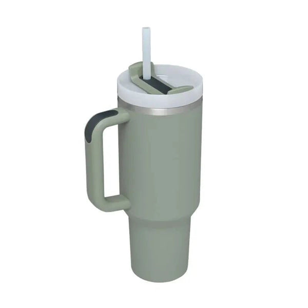 40 oz Tumbler with Handle and Straws