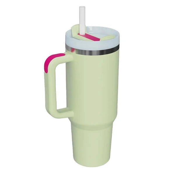 40 oz Tumbler with Handle and Straws