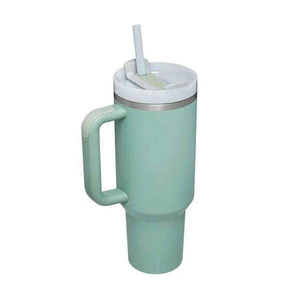 40 oz Tumbler with Handle and Straws
