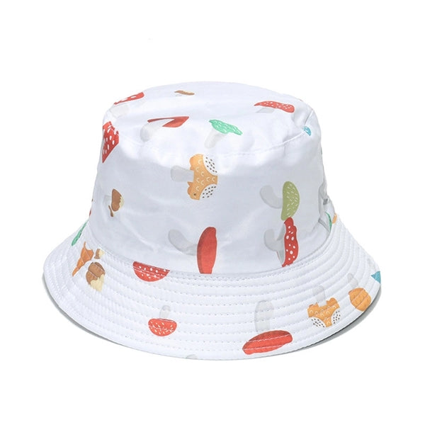Unisex Print Double Side Wear Reversible Bucket Hat
