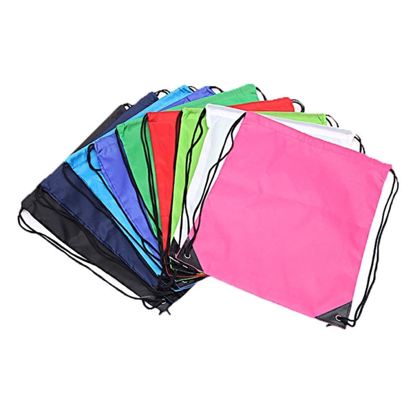 210D Drawstring Backpack Foldable Sports Gym Tote Bag
