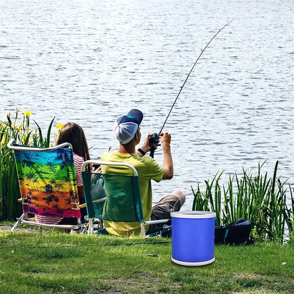 2.9 Gallon Large Capacity Portable Folding Fishing Bucket