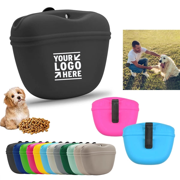 Portable Silicone Pet Dog Treat Pouch