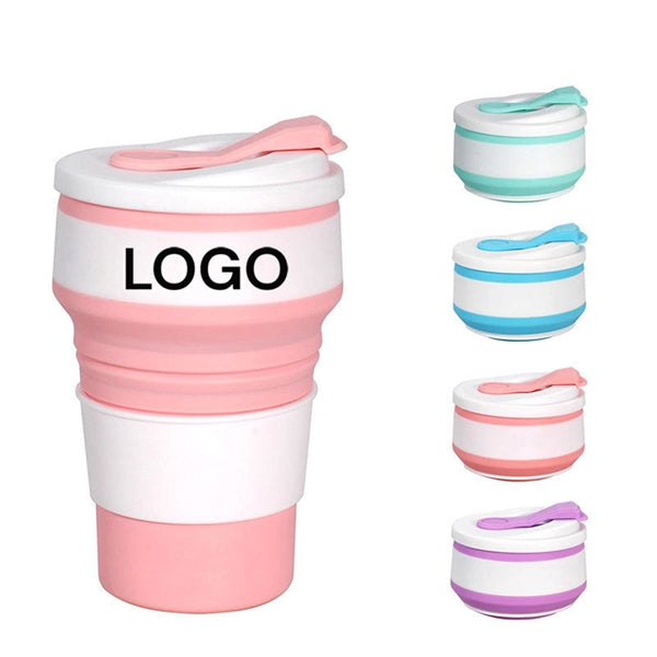 12oz Collapsible Silicone Travel Folding Cup