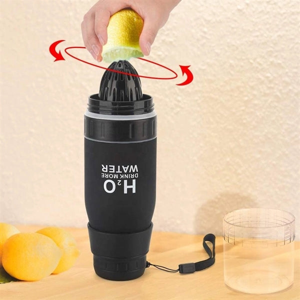 Portable 22 Oz Lemon Fruit Infuser Squeezer Cup Water Bottle