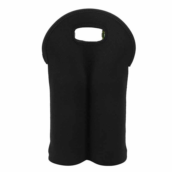Insulated Neoprene Double Wine Carrier Tote Bag Bottle Holde