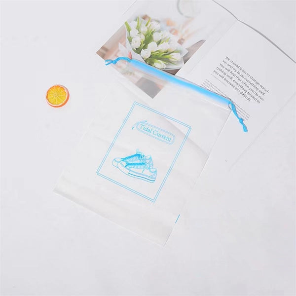 Clear Frosted Drawstring Bag