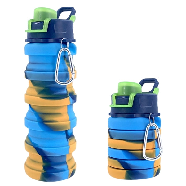 16 oz Silicone Collapsible Water Bottle with Twist Cap