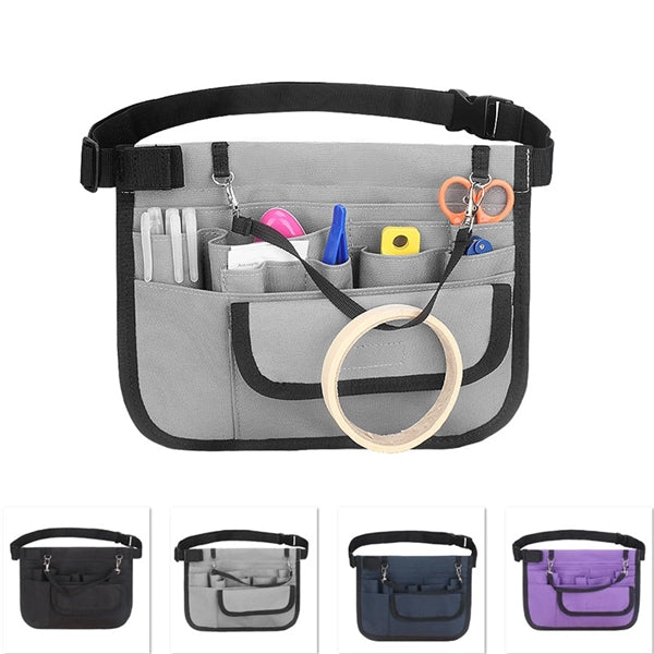 Nurse Pouch Multi-Compartment Medical Tool Storage Waist Bag