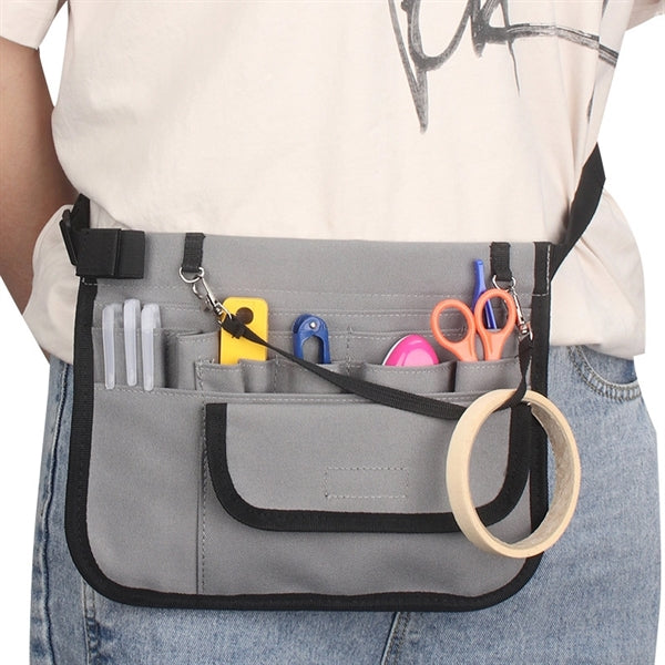 Nurse Pouch Multi-Compartment Medical Tool Storage Waist Bag