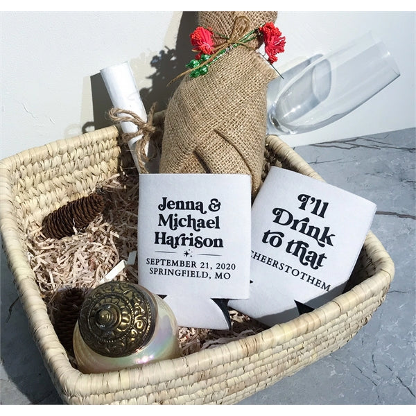 Wedding Favors Koozie Can Cooler 2023